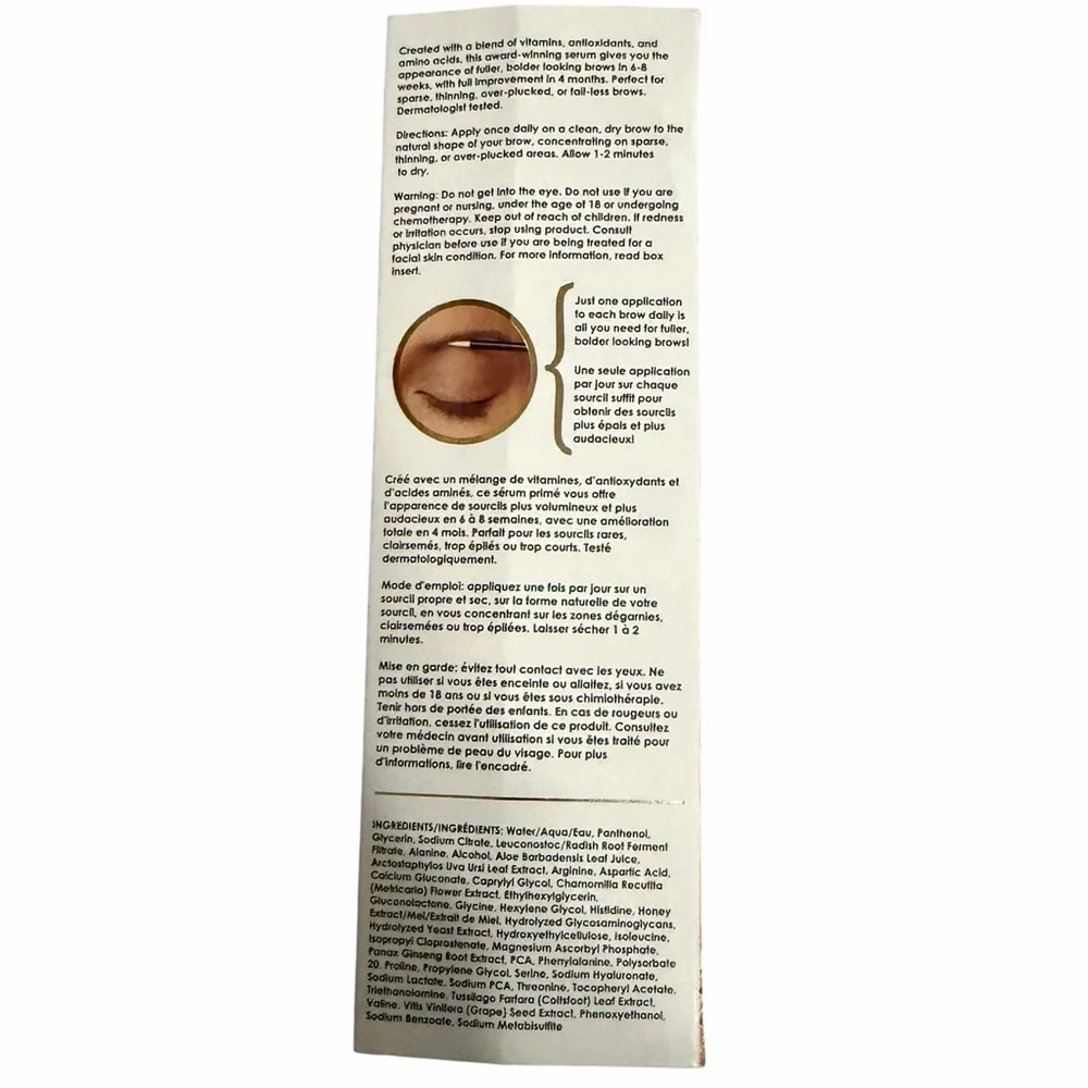 Grande Cosmetics/GrandeBROW/Brow Enhancing Serum/0.1 Fl Oz (Pack of 1) - Picture 3 of 12